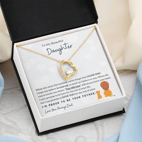 Jewelry Daughter Gift From Dad, Father Daughter Gift, Dad to Daughter Gift, Christmas Birthday Gift, Forever Love Necklace, Proud to be your Father in Saudi Arabia