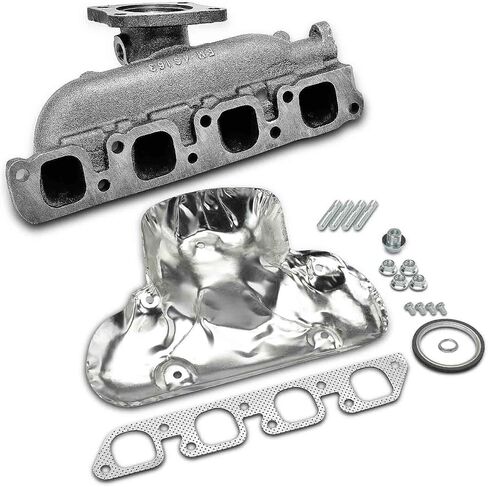مجموعة مشعب العادم A-Premium مع حشية ومسامير ومسامير وصواميل ودرع حراري [SOHC 4Cyl 2.0L] متوافق مع Ford Focus 2000-2004، Escort 1997-2002 & Mercury Tracer 1997-1999، استبدال # F7CZ9430FB in Saudi Arabia