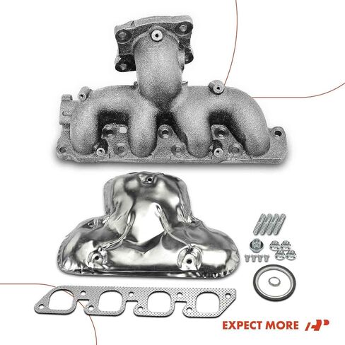 مجموعة مشعب العادم A-Premium مع حشية ومسامير ومسامير وصواميل ودرع حراري [SOHC 4Cyl 2.0L] متوافق مع Ford Focus 2000-2004، Escort 1997-2002 & Mercury Tracer 1997-1999، استبدال # F7CZ9430FB in Saudi Arabia