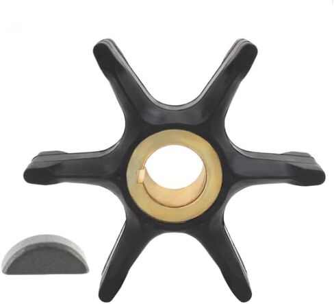 382547 Water Pump Impeller with Key for Johnson Evinrude OMC 55 60 65 70 75 HP Marine Outboard Model Parts 765431 18-3082 in Saudi Arabia