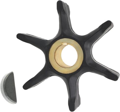 382547 Water Pump Impeller with Key for Johnson Evinrude OMC 55 60 65 70 75 HP Marine Outboard Model Parts 765431 18-3082 in Saudi Arabia