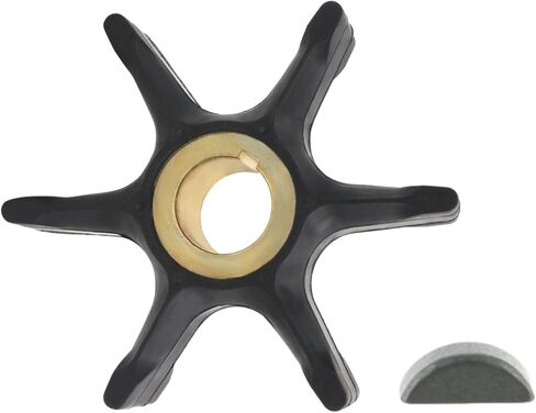 382547 Water Pump Impeller with Key for Johnson Evinrude OMC 55 60 65 70 75 HP Marine Outboard Model Parts 765431 18-3082 in Saudi Arabia