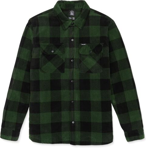 Volcom Men's Bowered Long Sleeve Lined Polar Fleece Coaches Jacket in Saudi Arabia