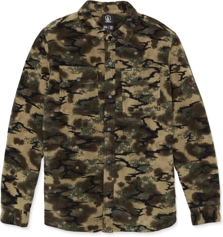 Volcom Men's Bowered Long Sleeve Lined Polar Fleece Coaches Jacket in Saudi Arabia