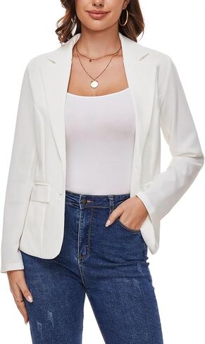 MINTLIMIT Blazers for Women Business Casual Long Sleeve Notched Lapel Button Work Office Blazers Jackets with Pockets in Saudi Arabia