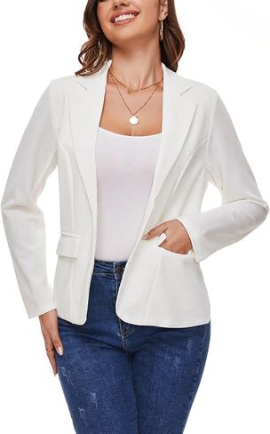 MINTLIMIT Blazers for Women Business Casual Long Sleeve Notched Lapel Button Work Office Blazers Jackets with Pockets in Saudi Arabia