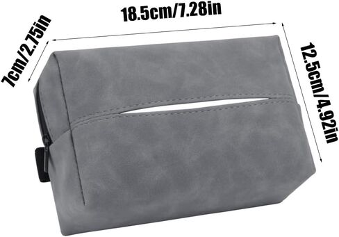 Car Napkin Holder for Back Seat - Tissue Box Holder Cover for Car Backseat - Car Napkin Dispenser - Tissue Organization Bag Mask Organizer Pouches Red Black Blue Brown in Saudi Arabia