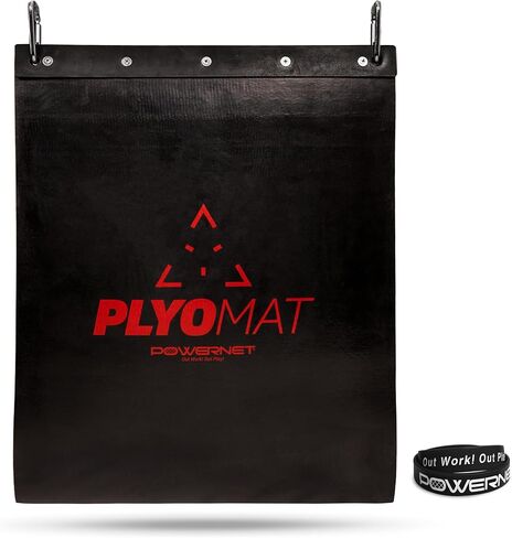PowerNet Power Plyometric Training Balls and Mat Bundle | Sand-Filled | Increase Velocity | Great for Baseball and Softball | Includes Portable Backstop in Saudi Arabia