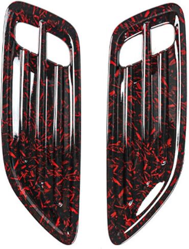 Glossy Black Style Car Air Flow Intake Cover,Air Flow Intake Hood Scoop Vent Cover Trim,Side Vent Bonnet Cover Compatible with Kia Stinger Accessories in Kuwait