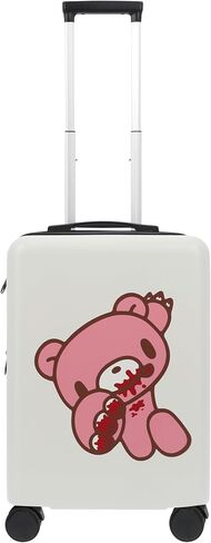 FUL Gloomy Bear 22.5 Inch Carry On Luggage, Hardshell Rolling Suitcase with Spinner Wheels, Black in Kuwait