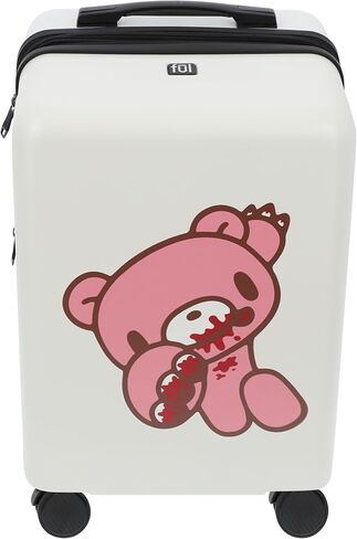 FUL Gloomy Bear 22.5 Inch Carry On Luggage, Hardshell Rolling Suitcase with Spinner Wheels, Black in Kuwait