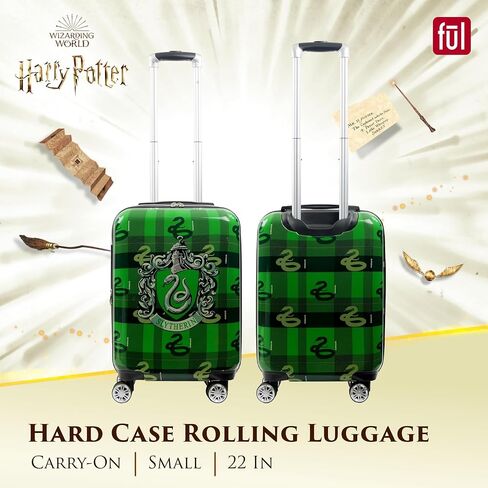 FUL Harry Potter 22 Inch Carry On Luggage, Hardshell Rolling Suitcase with Spinner Wheels, Slytherin in Saudi Arabia