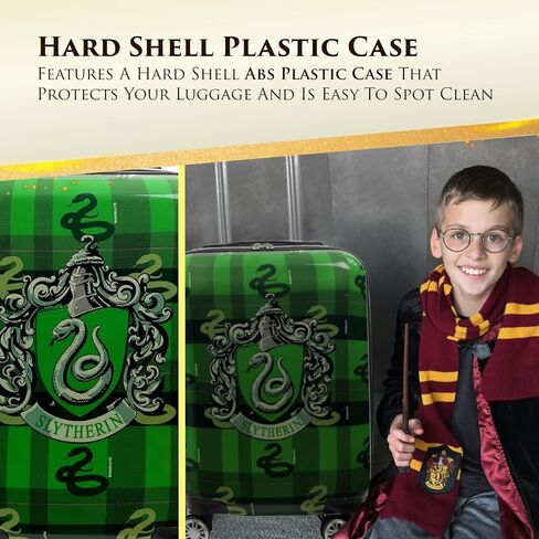 FUL Harry Potter 22 Inch Carry On Luggage, Hardshell Rolling Suitcase with Spinner Wheels, Slytherin in Saudi Arabia