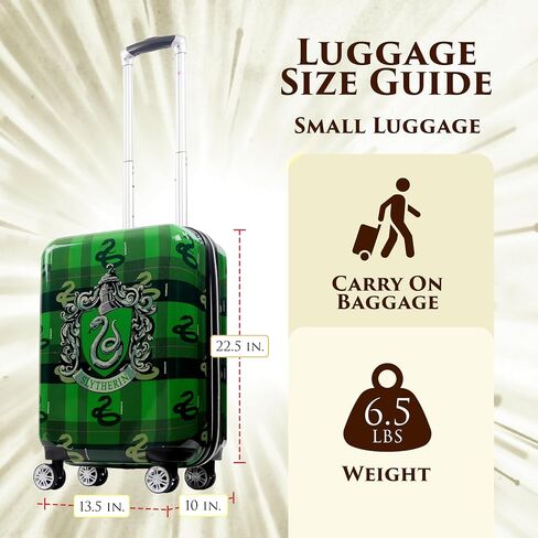 FUL Harry Potter 22 Inch Carry On Luggage, Hardshell Rolling Suitcase with Spinner Wheels, Slytherin in Saudi Arabia