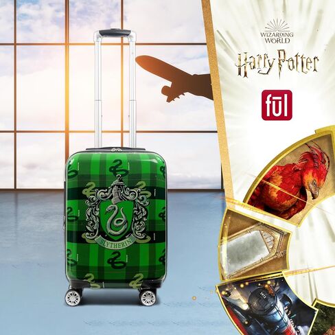 FUL Harry Potter 22 Inch Carry On Luggage, Hardshell Rolling Suitcase with Spinner Wheels, Slytherin in Saudi Arabia