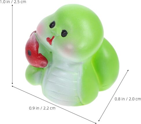 6 Pcs 2025 Miniature Snake Figurines: Resin New Year Ornaments Snake Year, Treasure Pots Snake Decor Chinese Zodiac Animal Statues Year of The Snake for Spring Festival Home Car Decor in Saudi Arabia