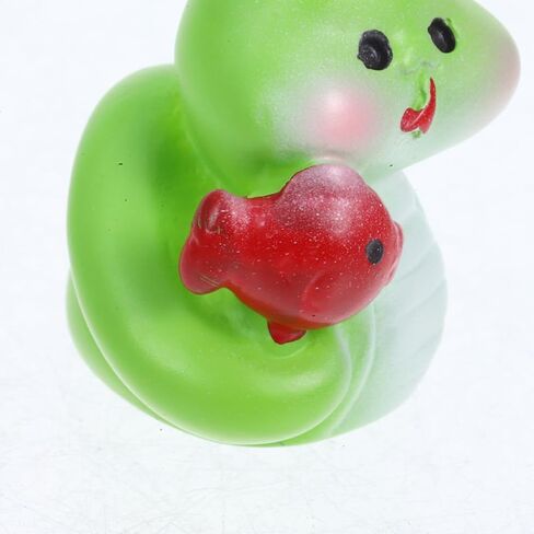 6 Pcs 2025 Miniature Snake Figurines: Resin New Year Ornaments Snake Year, Treasure Pots Snake Decor Chinese Zodiac Animal Statues Year of The Snake for Spring Festival Home Car Decor in Saudi Arabia