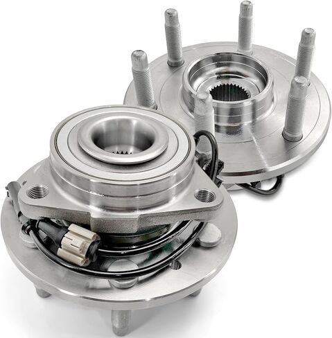 Pair 515096 Front Wheel Bearing Hub Assembly Compatible with Cadillac Escalade ESV EST 2007-2014, for Chevy Avalanche Silverado Suburban 1500 Tahoe, for GMC Sierra 1500 Yukon 2007-2010, 6 Lugs w/ABS in Kuwait