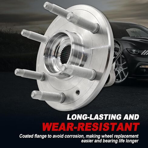 Pair 515096 Front Wheel Bearing Hub Assembly Compatible with Cadillac Escalade ESV EST 2007-2014, for Chevy Avalanche Silverado Suburban 1500 Tahoe, for GMC Sierra 1500 Yukon 2007-2010, 6 Lugs w/ABS in Kuwait