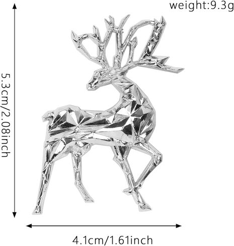 Deer Brooch Clips Sweater Vintage Shawl Clips Cardigan Collar Clips Dress Shirt Clips Christmas Elk Brooch Jewelry for Women in Kuwait
