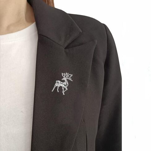 Deer Brooch Clips Sweater Vintage Shawl Clips Cardigan Collar Clips Dress Shirt Clips Christmas Elk Brooch Jewelry for Women in Kuwait