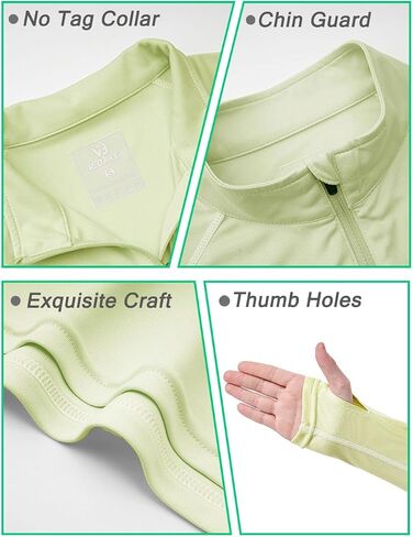 Youth Kids Long Sleeve T Shirt UPF50+ Sun Shirts 1/4 Zip Pullover Quick Dry Outdoor Shirts Biking Athletic Tops Thumbholes in Saudi Arabia