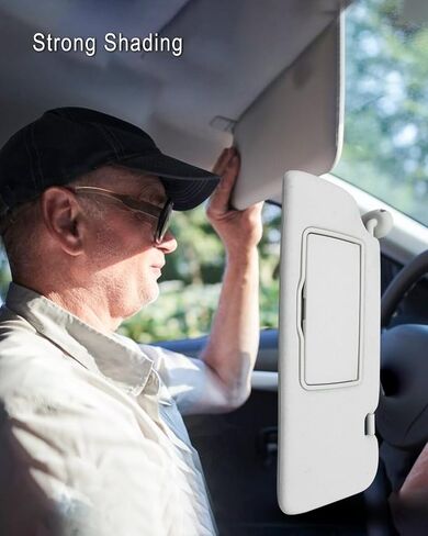 واقي الشمس من جانب السائق مناسب لسيارة Honda CRV 2012 2013 2014، استبدال غطاء الحماية من الشمس الأمامي الأيسر 83280-T0A-A01ZA 83280T0AA01ZA 83280-T0A-A81ZA 83280T0AA81ZA، رمادي in Saudi Arabia