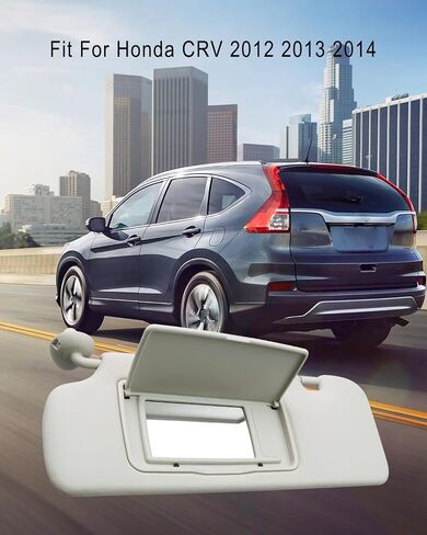 واقي الشمس من جانب السائق مناسب لسيارة Honda CRV 2012 2013 2014، استبدال غطاء الحماية من الشمس الأمامي الأيسر 83280-T0A-A01ZA 83280T0AA01ZA 83280-T0A-A81ZA 83280T0AA81ZA، رمادي in Saudi Arabia
