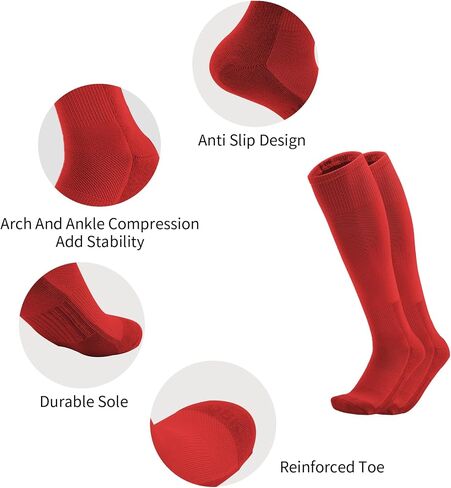 QBK Toddler To Youth Baseball/Softball Socks - Soccer T-Ball Team Sport Socks For Kids Boys And Girls in Kuwait