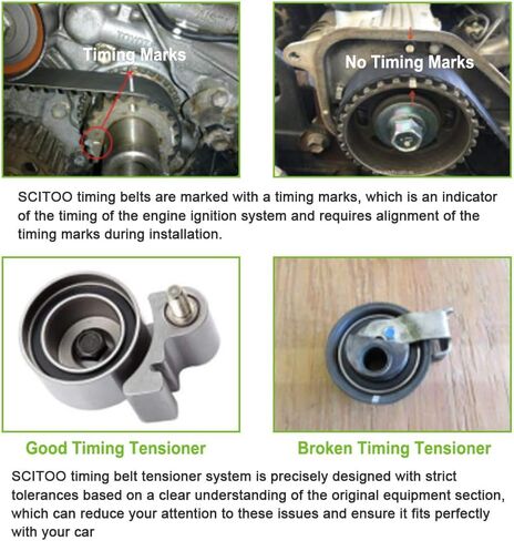 SCITOO Timing Belt Kit Replacement for Toyota Camry 92-01 2.2L L4 in Saudi Arabia