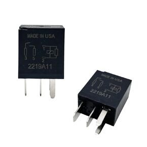 Relay 8T2T-14B192-AB (Set of 2), 12VDC 4 Pins Plug-in Automotive Relay - Compatible for Select Ford Vehicles