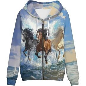 WELLFLYHOM Y2k Hoodie Women Zip Up Sweatshirt Long Sleeve Shirt Hooded Cardigan