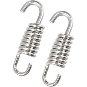 2 Pcs Universal Exhaust Pipe Spring for Motorcycles 43mm 1.69" Stainless Steel Exhaust Pipe Spring Hook Modified Accessory Stylish Design