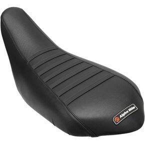 motoparty Seat Cover for Yamaha Raptor 700 700 R 2006-2021 Comfortable Durable Non-slip Grained PVC Material (All Black)