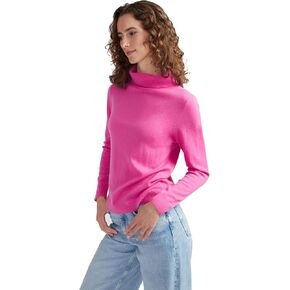 Women's 100% Cashmere Turtleneck Sweater, Classic Fit, Premium Knit Jumper for Autumn, Winter and Spring