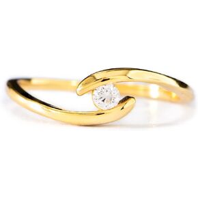 STORYJEWELLERY Hug Ring for Daughter, Bypass Promise Ring for Daughter, Daughter Gift from Mom, Gifts for Daughter, To My Daughter Ring, Mother Daughter Ring