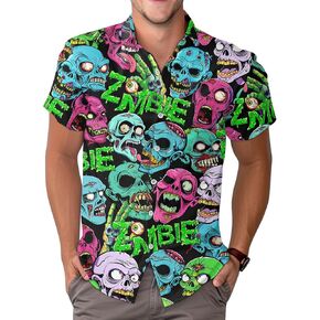 Men's Magic Thing Hawaiian Shirt, Witch Casual Button Shirt, Summer Monster Unique Shirt, Birthday Gifts