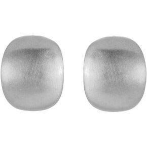 Matte Gold Silver Clip On Earrings for Women, Unique Design Square Earrings No Piercing Fake Earrings for Ladies Hypoallergenic