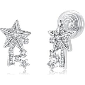Clip On Earrings Women Earrings Silver Plated Hypoallergenic Earrings Non Pierced Clip On Earrings Women Dangle