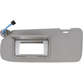 Left Driver Side Sun Visor Fit for Honda CRV 2017 2018 2019 2020 2021 2022 Replace 83280-TLY-H11ZB with Vanity Light/with Makeup Mirror (Gray)