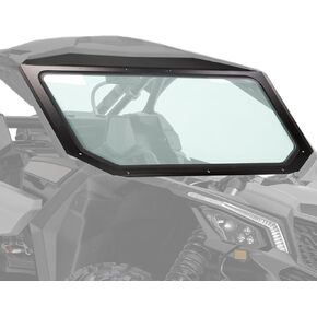 KUAFU Full Glass Windshield + Sun Visor Compatible with 2017-2023 Can Am Maverick X3 All Models