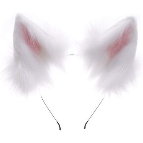 Anbiliwobo Wolf Fox Furry Ears Headwear Halloween Cosplay Cat Ears Headband