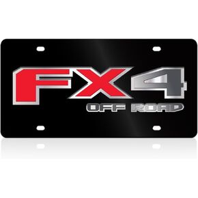 Eurosport Daytona- Compatible with 2015-2020 Ford FX4 Off Road Badge, Lazer-Tag Acrylic License Plate