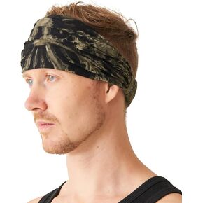 CHARM Tie-Dye Bandana Headbands - Psychedelic Hippie Womens Head Scarf Boho Mens