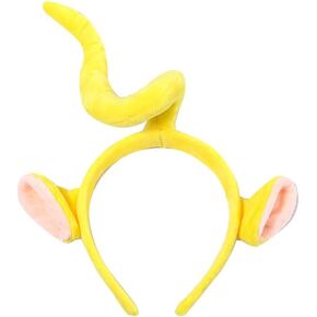 Womens Headbands Ears Fashion Headwear Yellow Hairband Hair Costume Accessories for Adult Halloween Cosplay Party Decorations