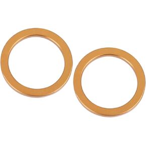 2pcs 30mm ID 40mm OD Motorcycle Exhaust Muffler Pipe Gasket Copper Tone for Honda CG125 Replacement Durable Material
