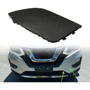 SecosAutoparts Front Bumper Tow Hook Cover Compatible with Nissan CVT AWD FWD Rogue Hybrid 2017-2020# 622A0-6FV0A 622A0-6FL0H