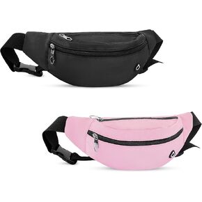 Viqueen Fashion Large Fanny Waist Pack Crossbody Belt Bag for Women and Men,Lightweight Bag with Zipper and Pockets,Water Resistant,Hands Free Phone Carrying,for Running,Sports(Beige)