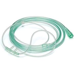 Medical Grade Nasal Oxygen Cannula, Standard Connector, 7 feet Tubing Length, Adult Size, Pack of 20