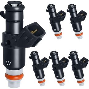 Fuel Injectors Fits For Honda: Accord 2003-2007/Odyssey 2005-2016/Pilot 2005-2011/Ridgeline 2006-2014, For Acura: MDX/TL 2003-2008, For Saturn: Vue 2004-2007, 3.0L/3.2L/3.5L，#16450RCAA01(6 Pcs)
